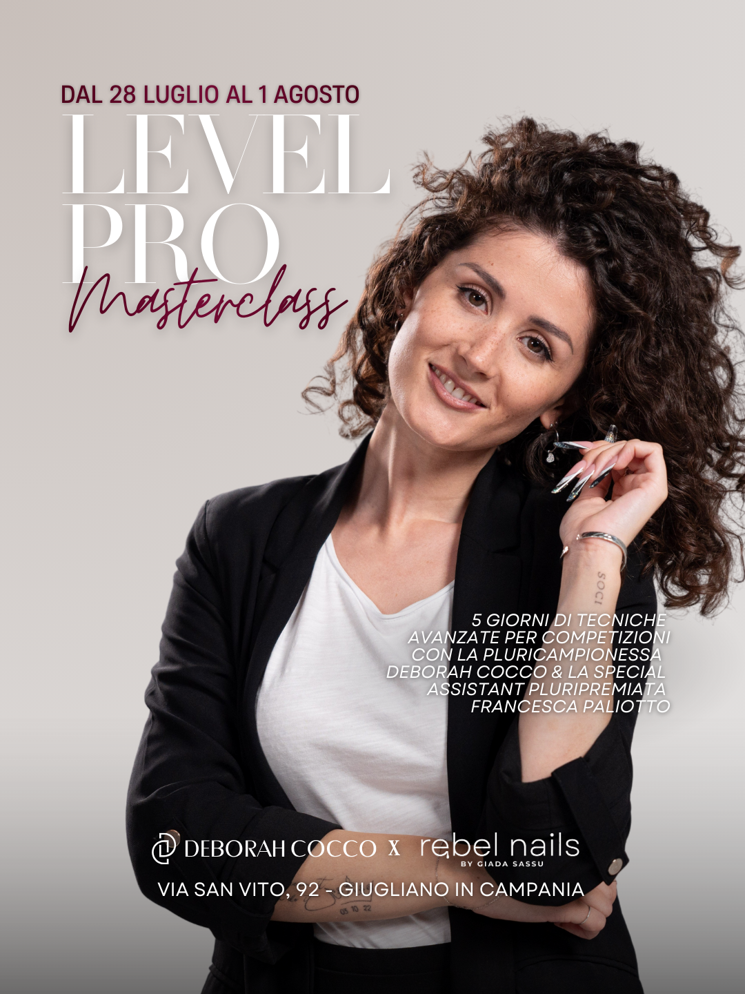 Level Pro Masterclass di Deborah Cocco