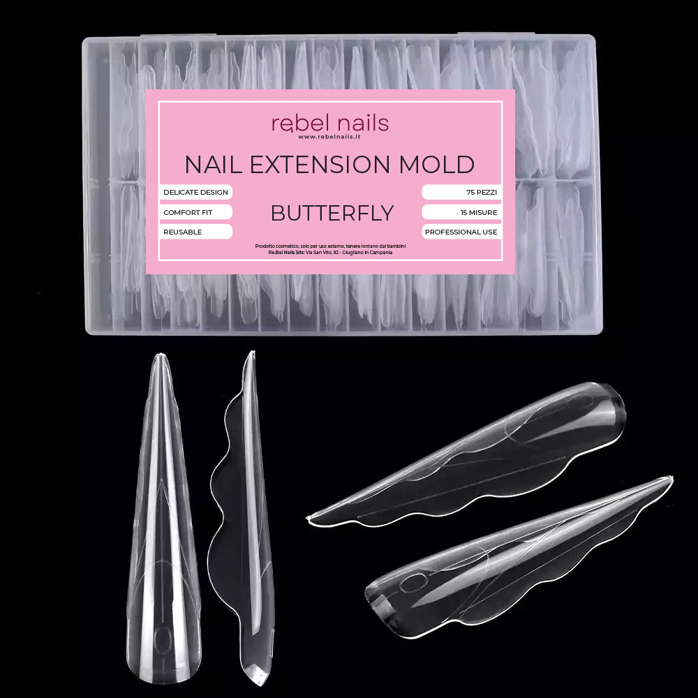 Nail Extension Mold - Butterfly 75pz
